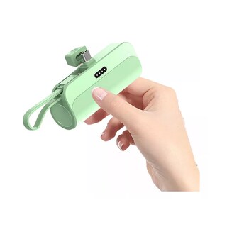 Foto 3 | Batería Externa Para Iphone Y Android 2 En 1 De 5000 Mah Verde