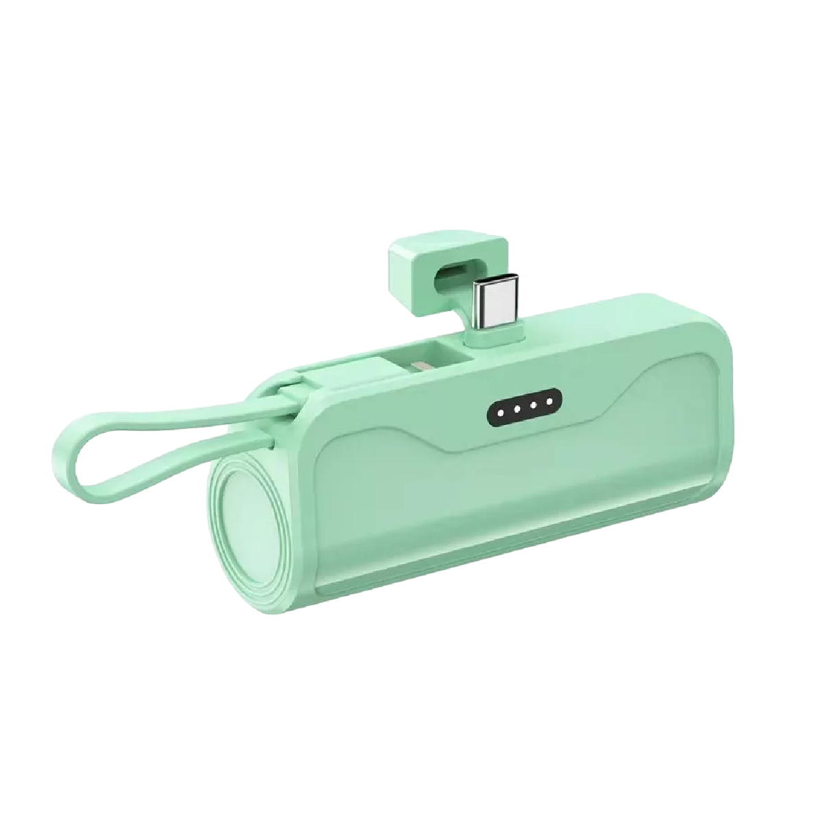 Foto 2 pulgar | Batería Externa Para Iphone Y Android 2 En 1 De 5000 Mah Verde
