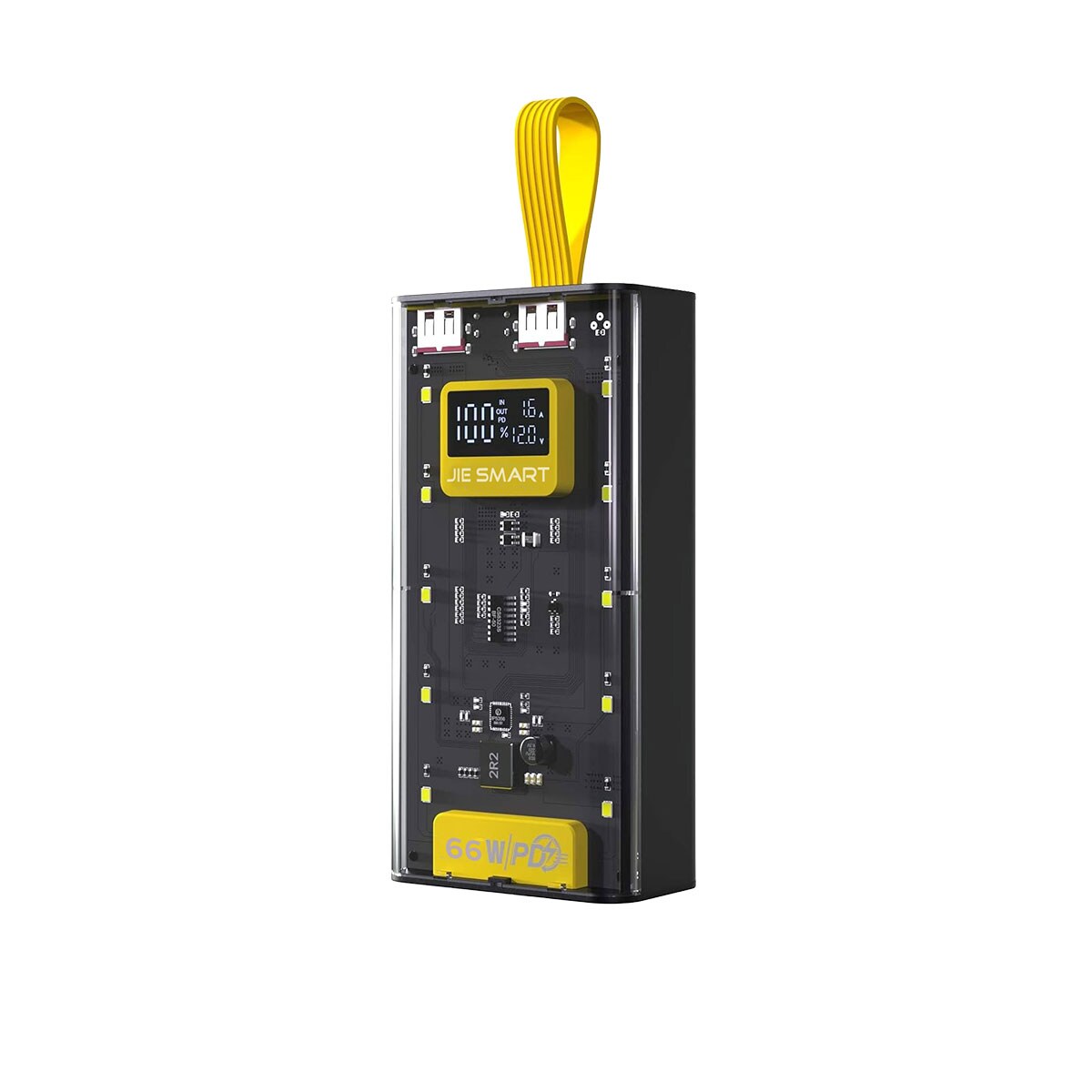 Power Bank Pila Bateria Portatil 20000mah Jie Smart, V8,c,ip Con Luz Led $549