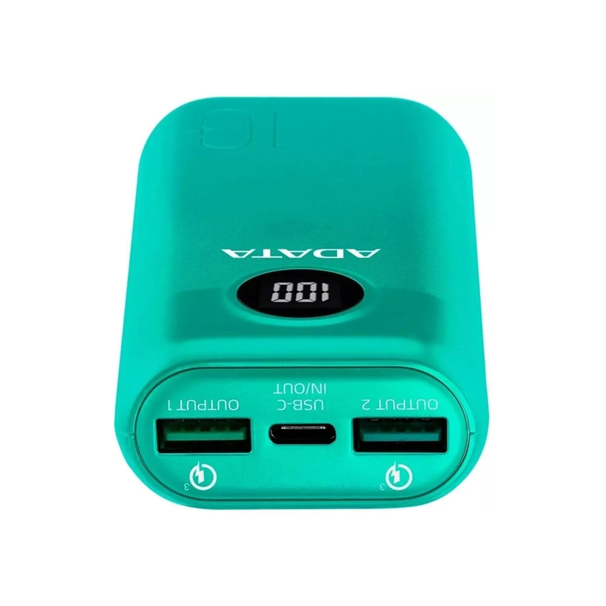 Foto 3 pulgar | Batería Portátil Adata P10000qcd De 10,000 Mah, Usb-a, Usb-c, Verde