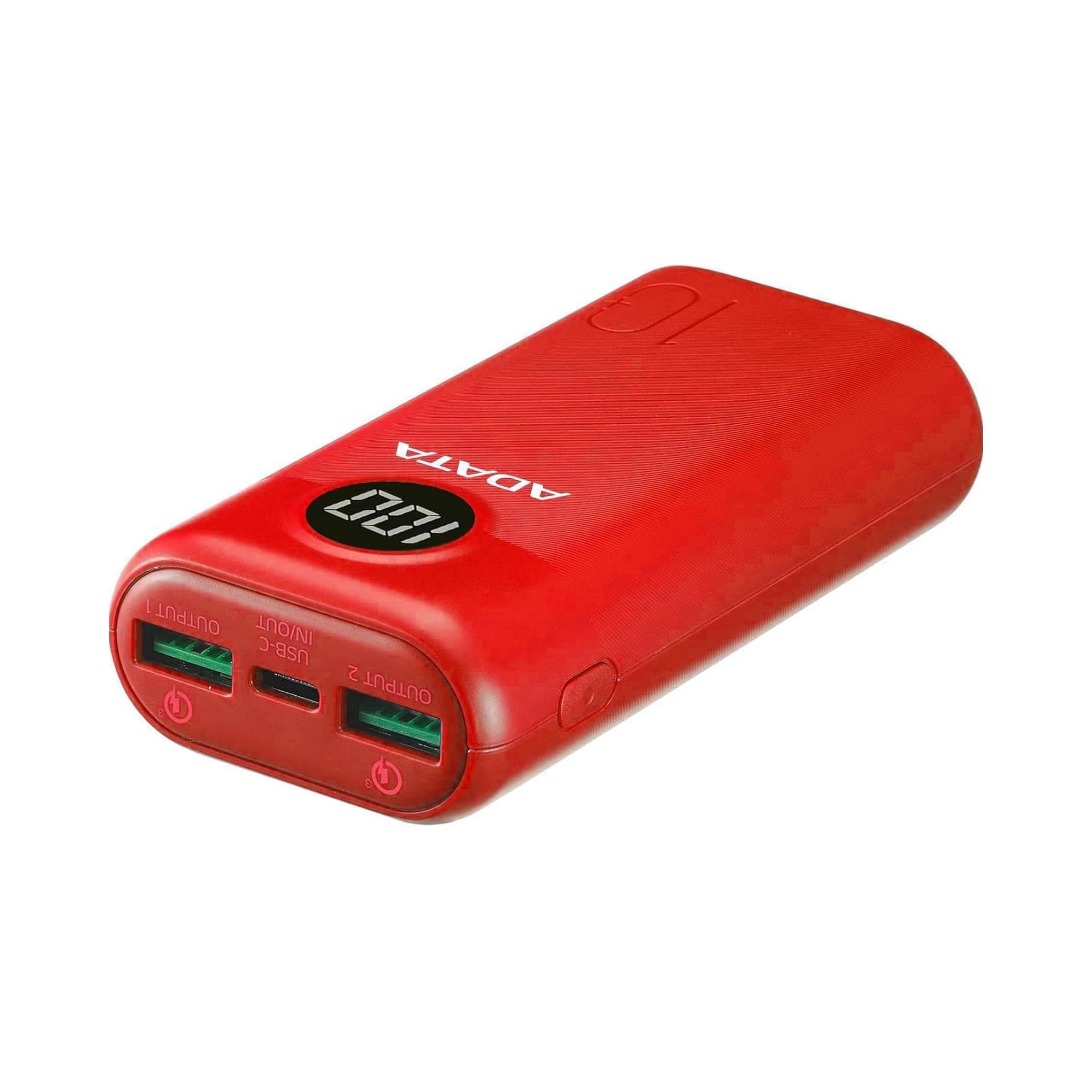 Foto 4 pulgar | Batería Portátil Adata P10000qcd De 10,000 Mah, Usb-a, Usb-c, Rojo