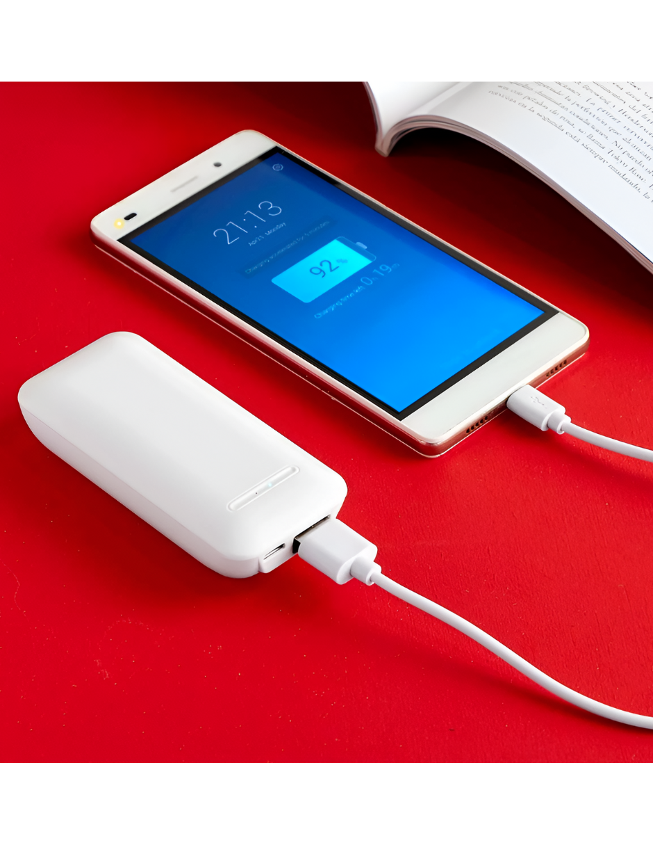 Foto 2 | Batería Portatil 2400 Mah Compatibilidad Universal Color Blanco