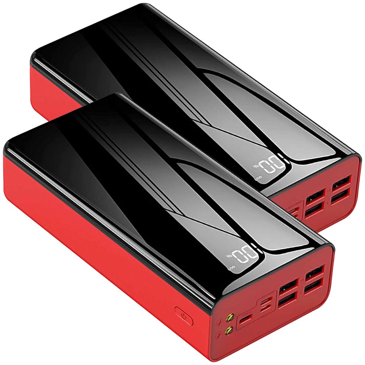 Banco De Energía Con Indicador Hotshot Mxgae-002 2 Piezas Rojo