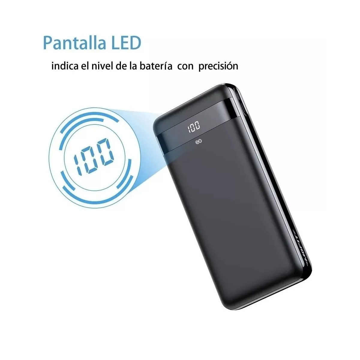 Foto 3 | Bateria Portatil Carga Rapida-30000mah Led con Triple Salida Eo Safe Imports Esi-3688-1 Negro