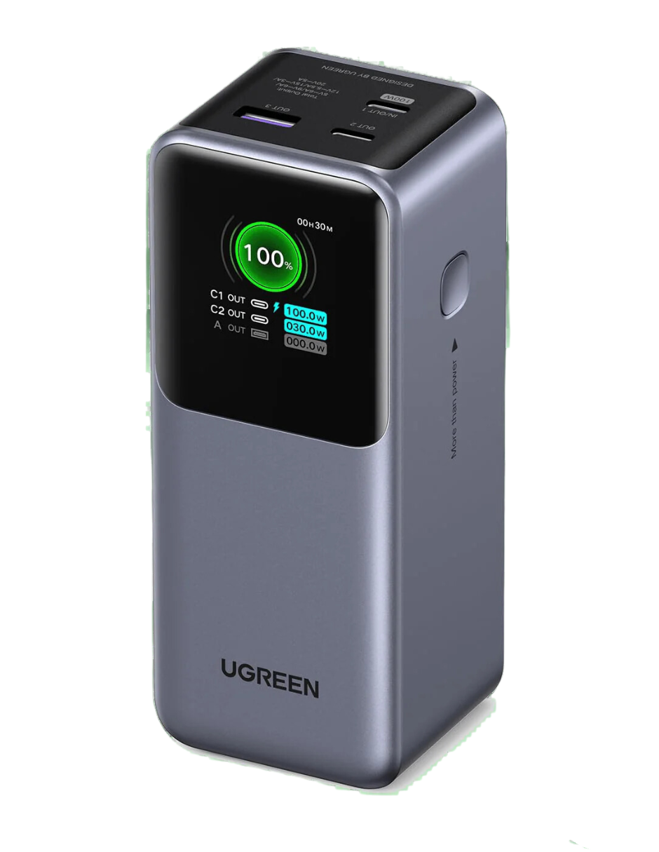 Foto 2 pulgar | Batería Portatil Nexode 20,000 Mah Ugreen 130w Pantalla Digital Gris