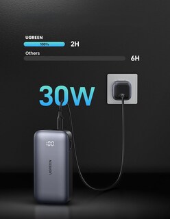 Foto 3 | Batería Portatil 10,000mah Pb761 Ugreen Usb C Carga Rápida 30w Negro