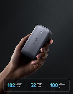 Foto 5 | Batería Portatil 10,000mah Pb761 Ugreen Usb C Carga Rápida 30w Negro