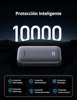 Foto 6 | Batería Portatil 10,000mah Pb761 Ugreen Usb C Carga Rápida 30w Negro