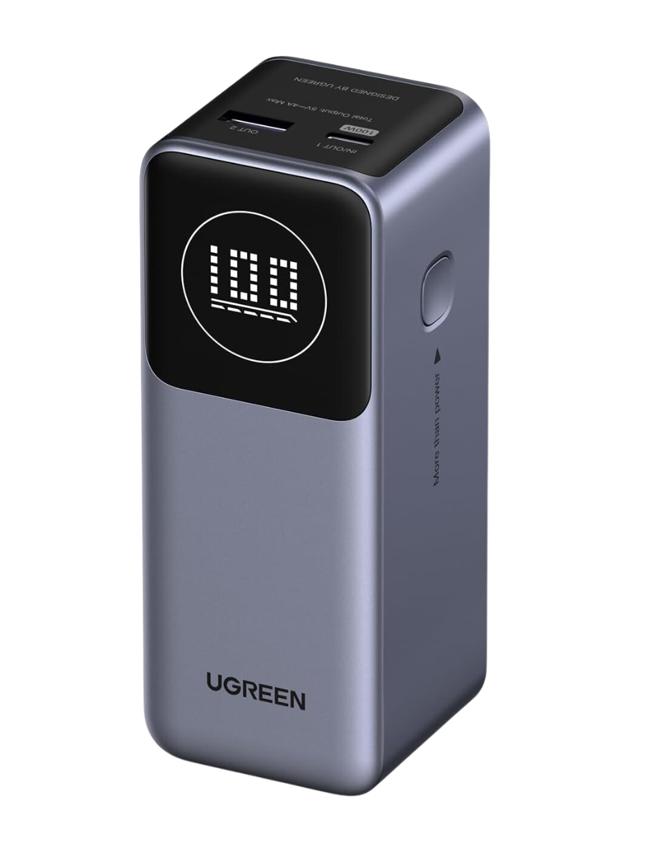Foto 2 pulgar | Batería Portatil Nexode 12,000 Mah Ugreen 100w Pantalla Digital Gris