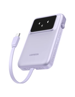 Foto 1 | Batería Portatil 10,000mah Ugreen Usb C Robot 30w Pantalla Tft Morado