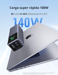 Foto 2 | Batería Portatil Nexode 25,000 Mah Ugreen 200w Pantalla Digital Gris