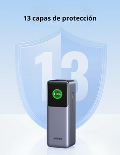 Foto 7 | Batería Portatil Nexode 25,000 Mah Ugreen 200w Pantalla Digital Gris