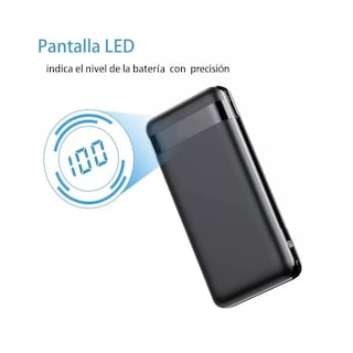 Foto 2 | Bateria Portátil 30000mah 4 Salidas Led Eo Safe Imports Esi-6515-1 Negro