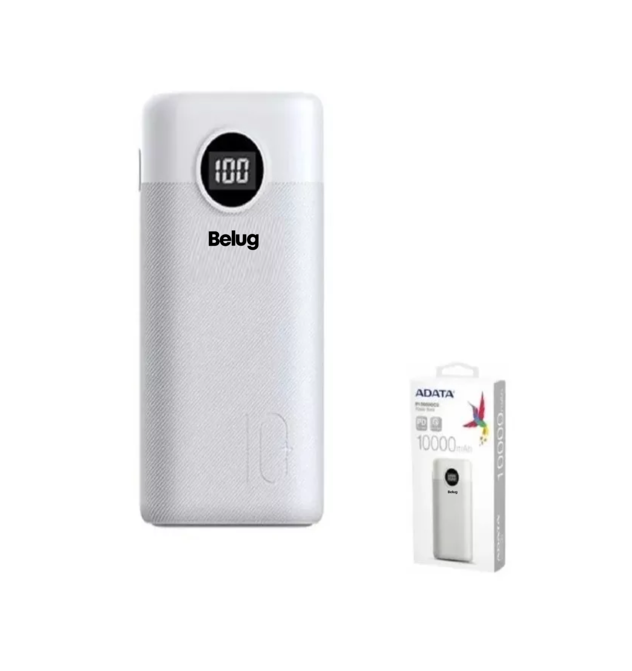 Foto 3 pulgar | Power Bank Pt100 Batería Portátil Celulares 10000ma /k Belug Color Blanco