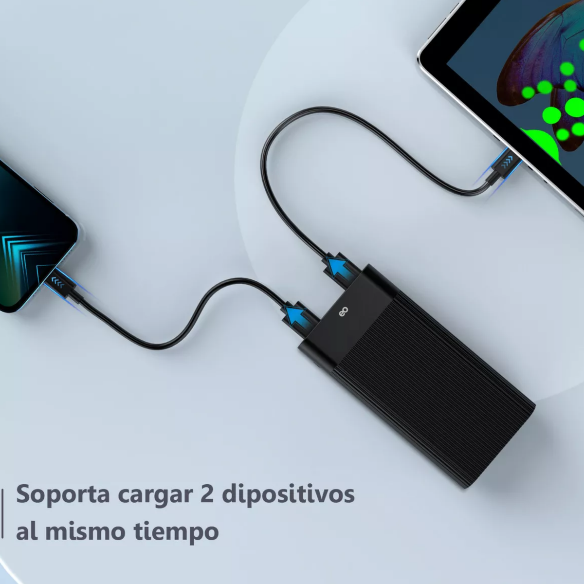 Foto 4 pulgar | Batería Portátil 20000mah 2.1a Carga Rápida Eo Safe Imports Esi-6512-1 Negro