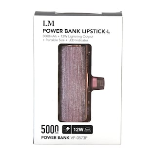 Foto 5 | Batería Portátil Lm 5000 Mah Vp-0573-1 Salida Lightning Color Rosa
