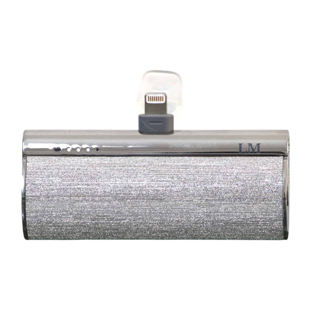 Batería Portátil Lm 5000 Mah Vp-0573-2 Salida  Lightning Color Plateado