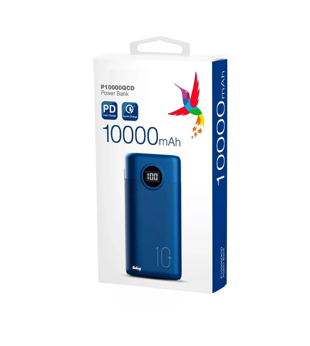 Foto 4 pulgar | Power Bank Pt100 Bateria Portatil Celulares 10000ma Belug /k Color Azul