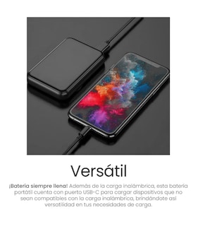 Foto 4 | Power Bank Batería Magnética Portátil 10000 Mah Carga Rápida