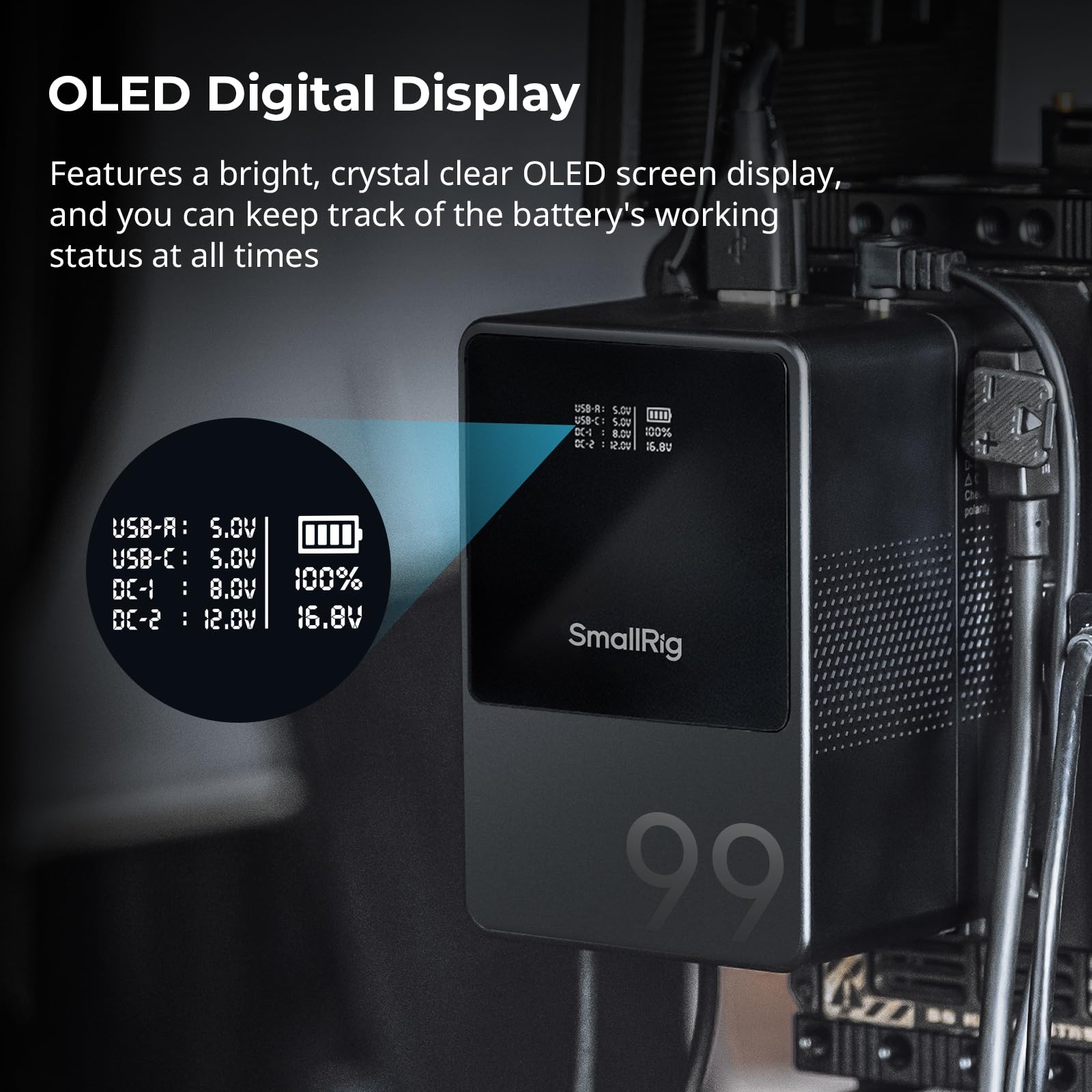 Foto 7 pulgar | Batería V-mount Smallrig Vb99 99 Wh/6800 Mah Con Pd Usb-c De 100 W - Venta Internacional.