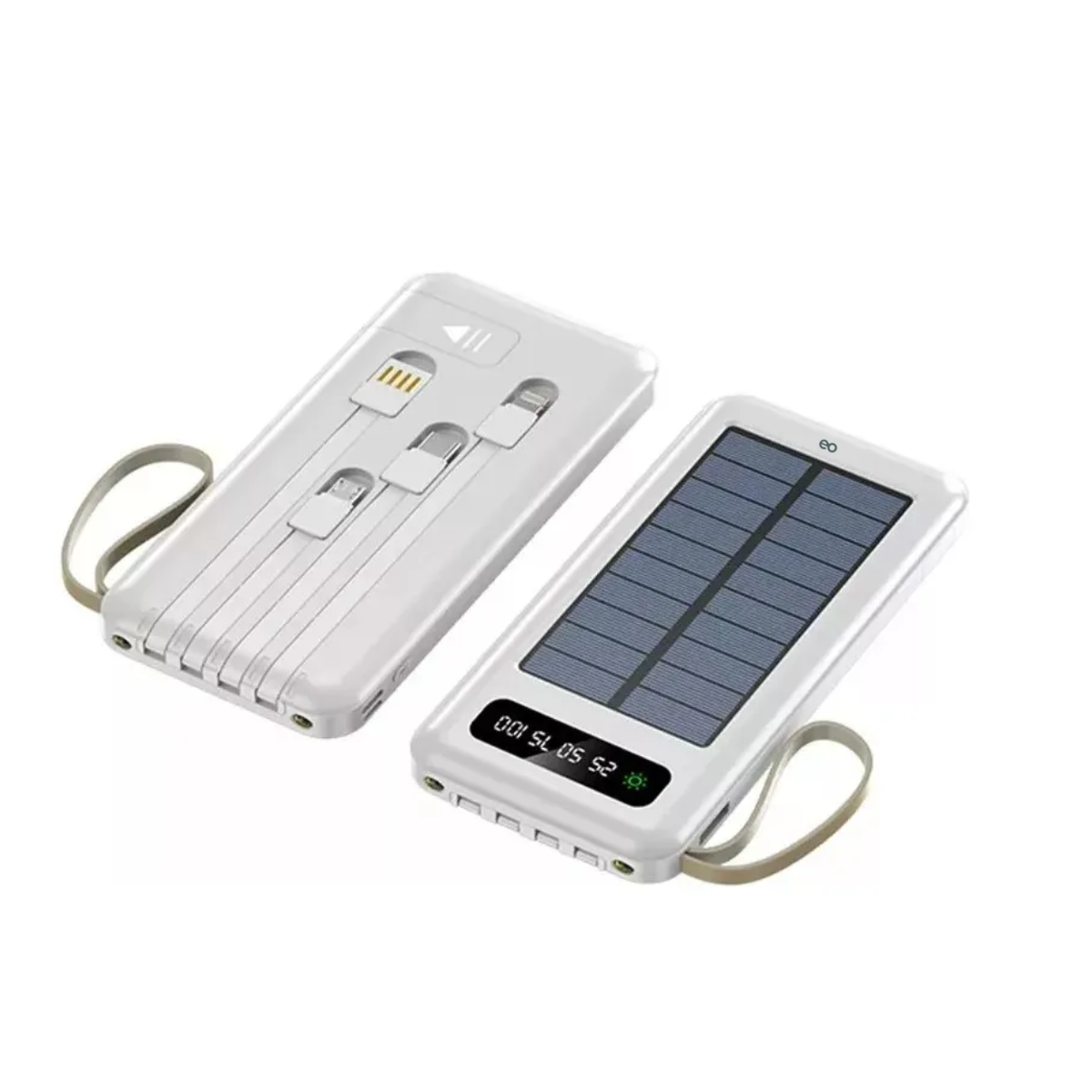 Foto 4 pulgar | Banco De Energía Solar Portátil 20000mah 4 Líneas Eo Safe Imports Esi-19123 Color Blanco