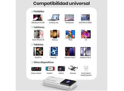 Foto 4 | Power Xtellar Bank 26800mah Batería Externa 22.5w Carga Super Rápida Compatible Para Android,iphone