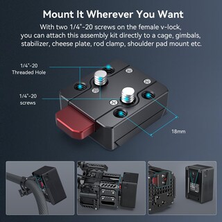 Foto 3 | Batería De Montaje En V Smallrig Vb99 Pro 99 Wh 6800 Mah Con Pd De 100 W - Venta Internacional.
