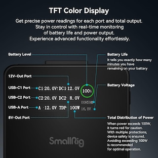 Foto 7 | Batería De Montaje En V Smallrig Vb99 Pro 99 Wh 6800 Mah Con Pd De 100 W - Venta Internacional.