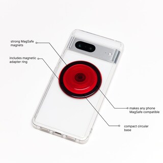 Foto 2 | Phone Grip Popsockets Compatibles Con Magsafe, Color Rojo Peligroso - Venta Internacional.