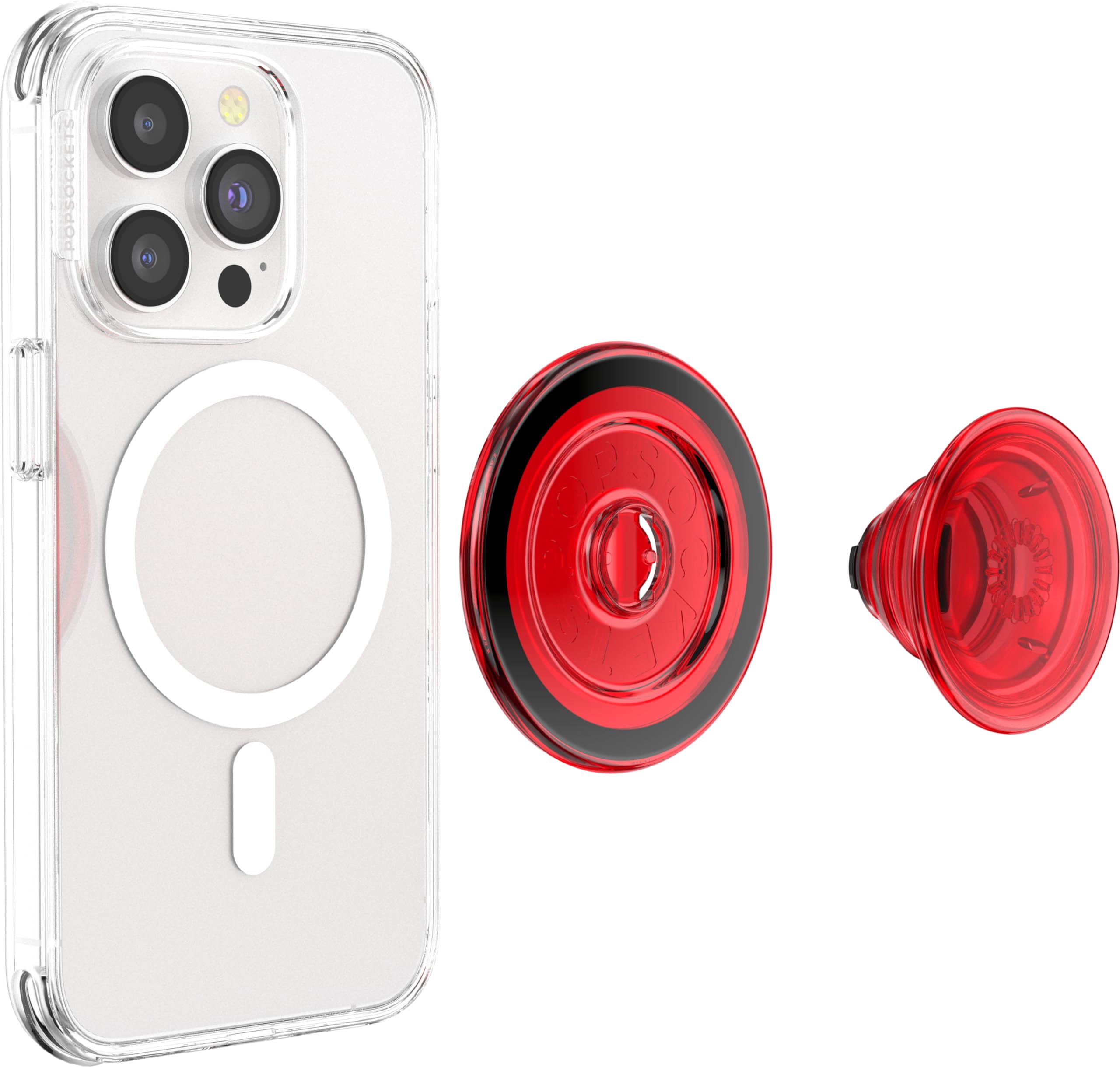 Foto 4 | Phone Grip Popsockets Compatibles Con Magsafe, Color Rojo Peligroso - Venta Internacional.