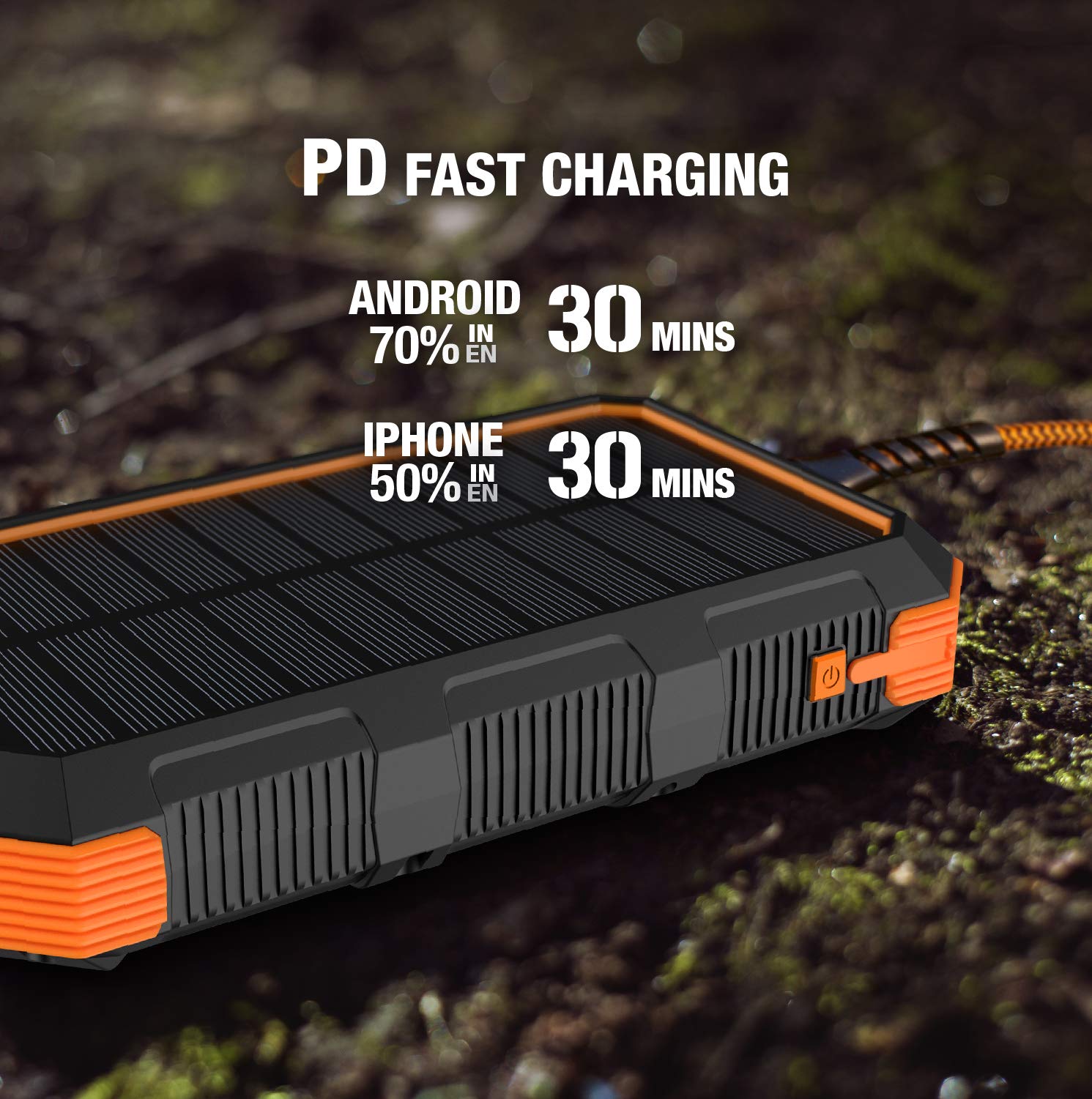 Foto 4 pulgar | Banco De Energía Solar Probado De 24.000 Mah Con Carga Rápida - Venta Internacional.