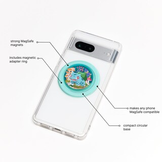 Foto 2 | Phone Grip Popsockets Compatibles Con Magsafe Pokemon Bulbasaur - Venta Internacional.