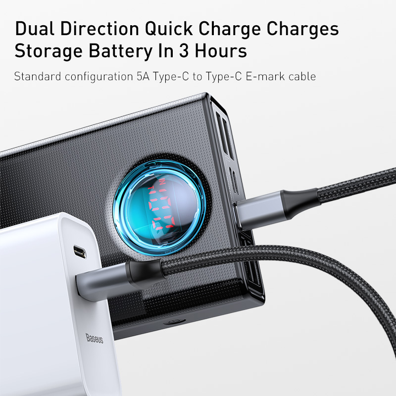 Foto 4 pulgar | Power Bank Baseus De Carga Rápida De 30.000 Mah Para Smartphone - Venta Internacional.