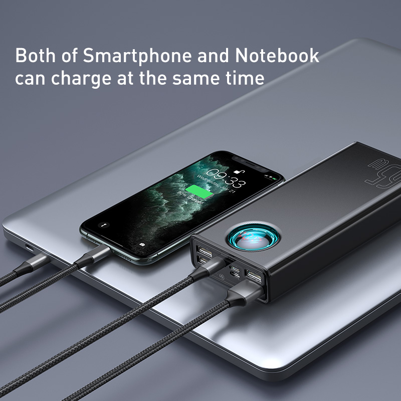 Foto 6 pulgar | Power Bank Baseus De Carga Rápida De 30.000 Mah Para Smartphone - Venta Internacional.