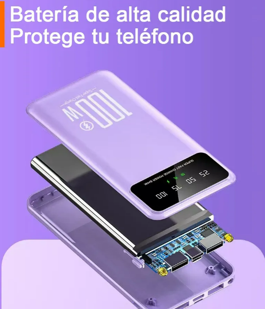 Foto 5 pulgar | Xtellar Power Bank Ultra Delgado 20000mah - Carga Súper Rápida Pd100w, Pantalla Led, 2 Entradas Y 4 Salidas
