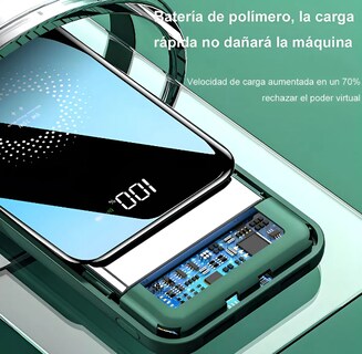 Foto 2 | Xtellar Powerbank Ultra Rápido 10000mah Con Tecnología Qi Y 4 Cables Integrados