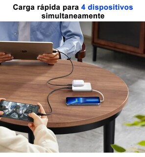 Foto 3 | Xtellar Power Bank Magnético Portátil De Alta Capacidad, 20000mah, Con 3 Cables Universales