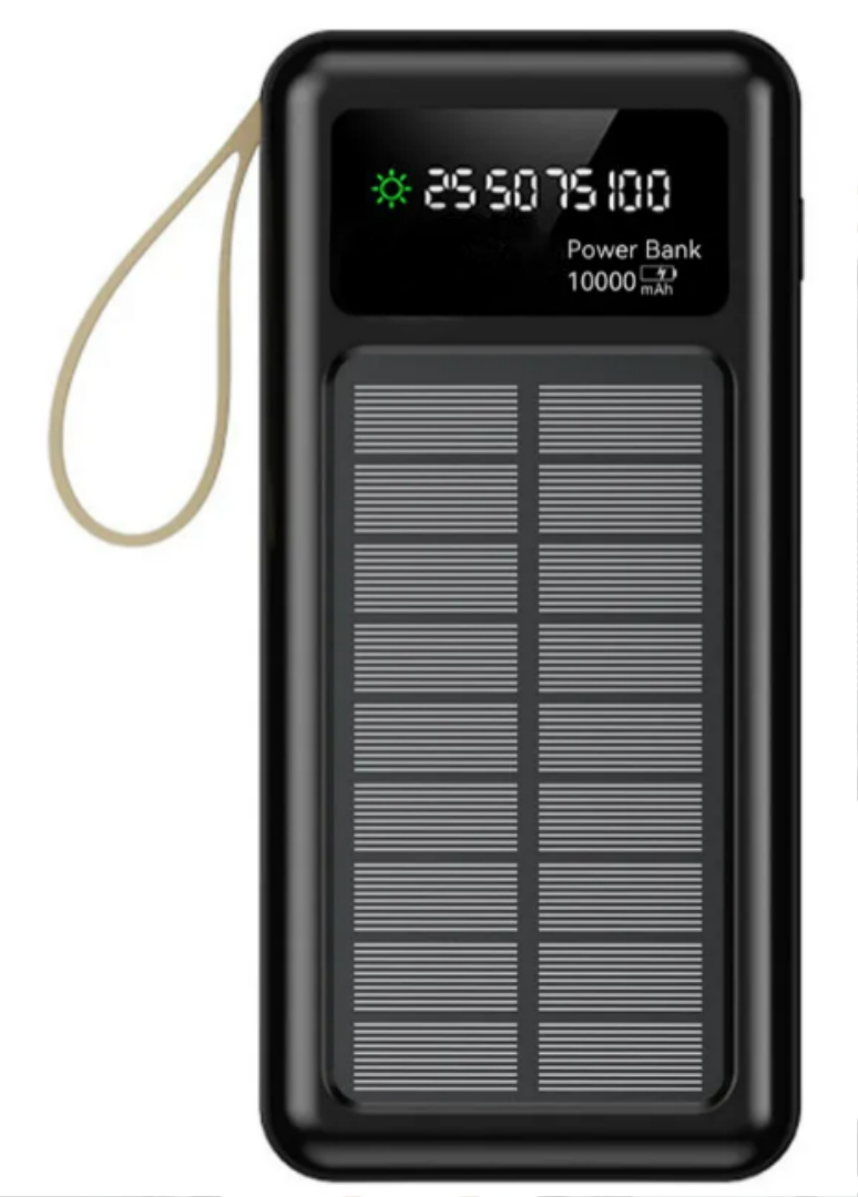 Foto 2 pulgar | Xtellar Power Bank 10000mah Portátil Con Carga Solar Y Tipo C: Compatibilidad Universal, Función Linterna, Ideal P