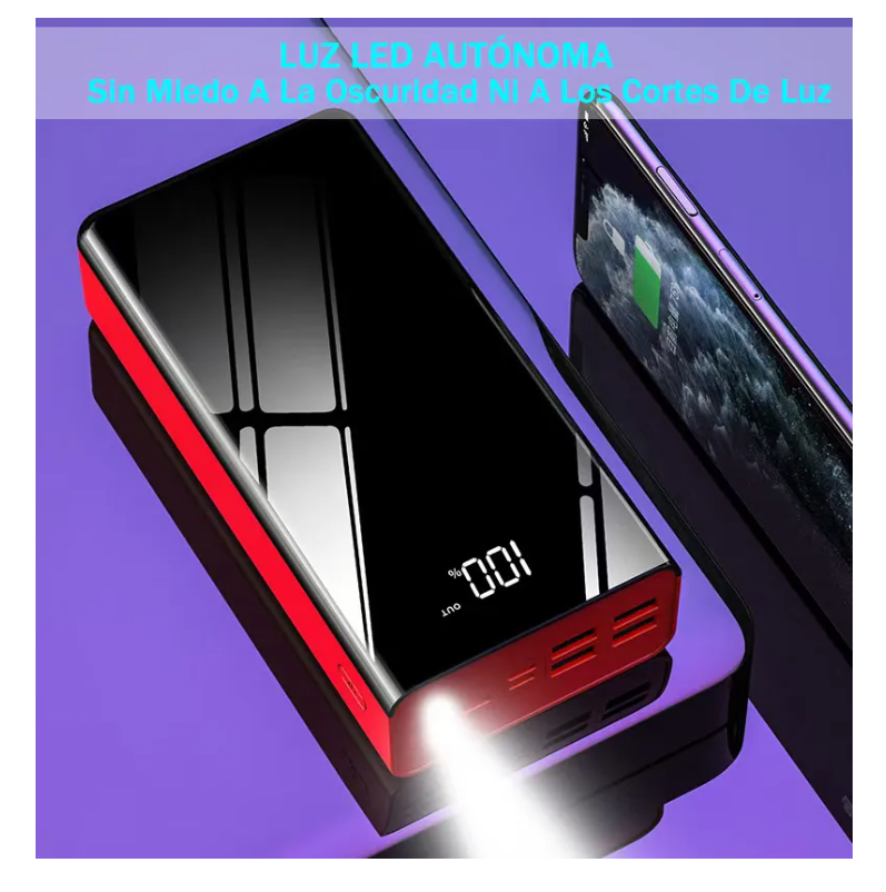 Foto 4 pulgar | Power Bank Xtellar Batería Portátil Pila 66w Carga Rápida 40000mah