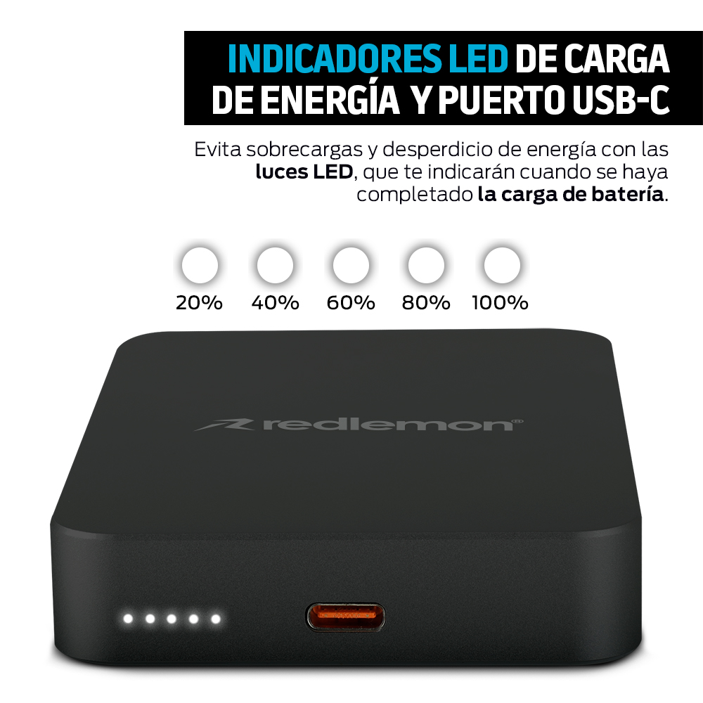 Foto 8 pulgar | Power Bank Inalámbrico Magnético De 10 000 Mah Carga Rápida  Color Negro