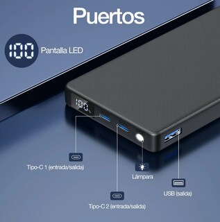 Foto 2 | Xtellar Power Bank Ultraligero De 10000mah 22.5w Carga Rápida Con Pantalla Led Inteligente