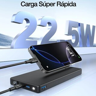 Foto 3 | Xtellar Power Bank Ultraligero De 10000mah 22.5w Carga Rápida Con Pantalla Led Inteligente