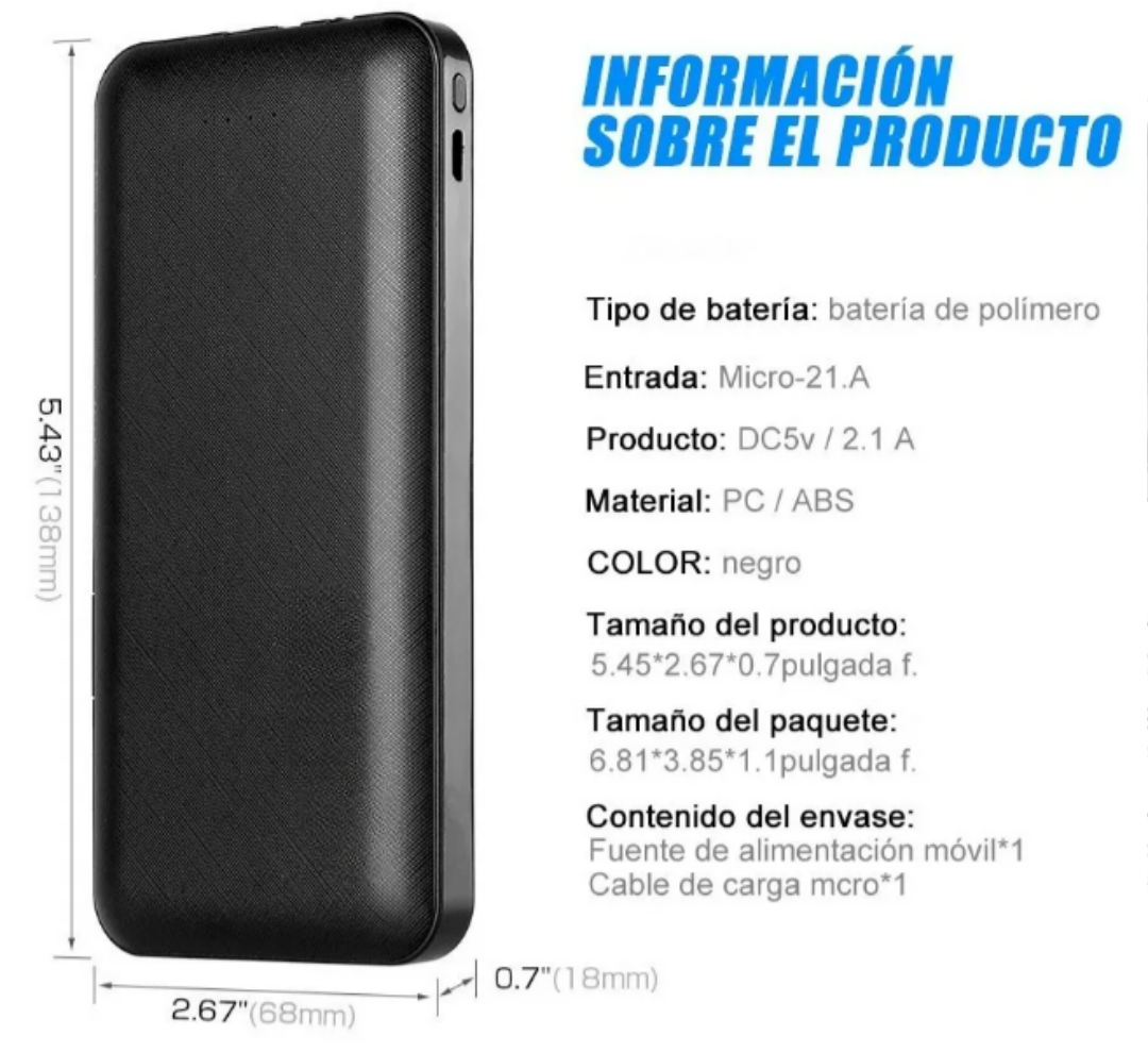Foto 3 pulgar | Xtellar Power Bank Ultra Portátil 15000mah Con Carga Turbo Y Compatibilidad Universal