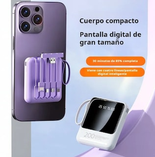 Foto 4 | Power Bank Xtellar Premium 12800mah Cargador Portátil Multifuncional Para Dispositivos Inteligentes