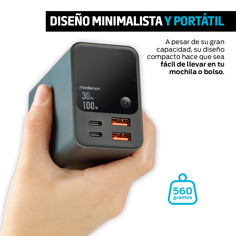 Foto 7 pulgar | Power Bank De 30 000 Mah Y 100 W Carga Extra Rápida 2 Usb-c Y 2 Usb  Color Verde