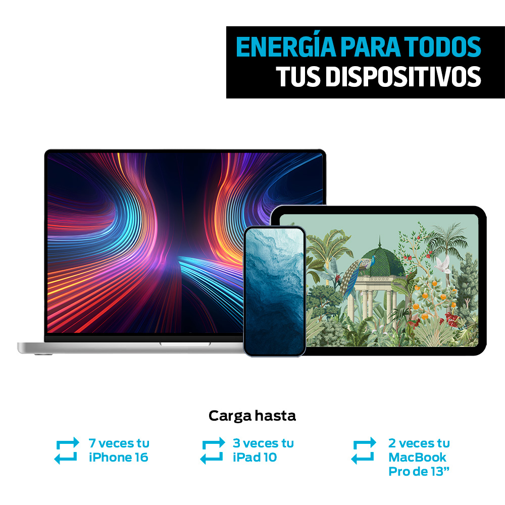 Foto 8 pulgar | Power Bank De 30 000 Mah Y 100 W Carga Extra Rápida 2 Usb-c Y 2 Usb  Color Verde