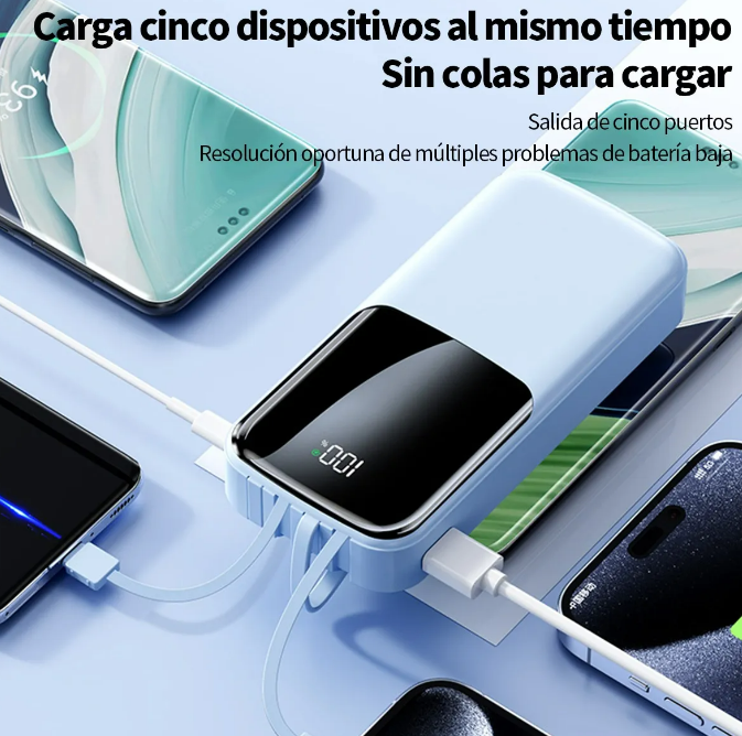 Foto 3 pulgar | Power Bank Xtellar 30000mah Ultra Delgada Con Carga Rápida 22.5w - Batería Portátil Multi-dispositivo Incorporada.
