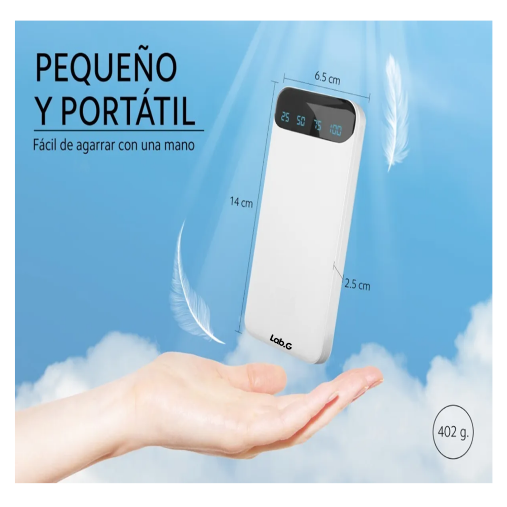 Foto 4 pulgar | Batería Portátil Power 20000 Mah Lab.g   Blanco