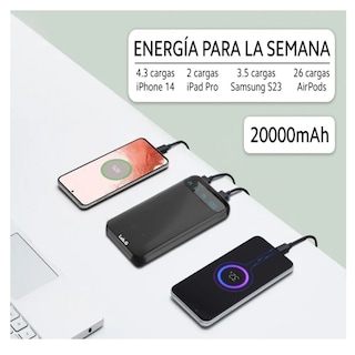Foto 4 | Batería Portátil Power 20000 Mah Lab.g Blanco
