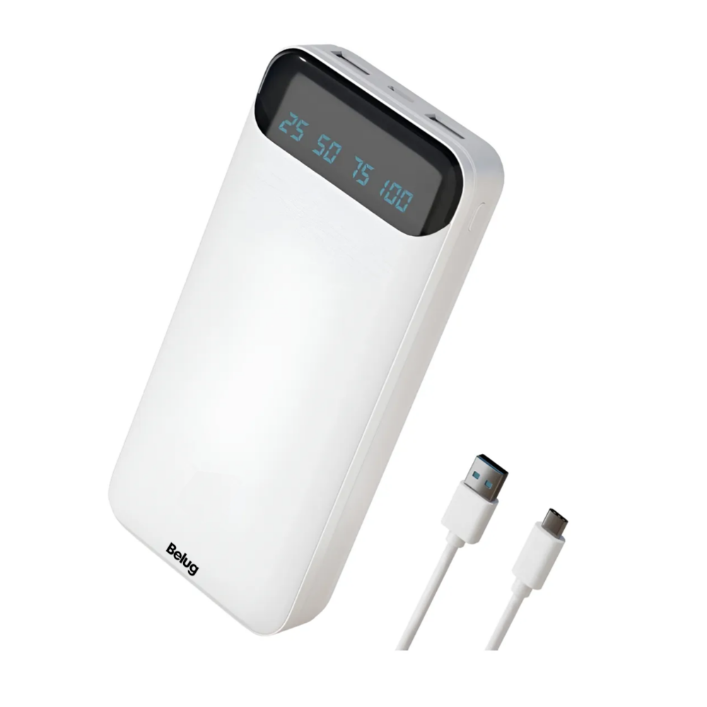 Foto 1 | Batería Portátil Power 20000 Mah Belug   Blanco